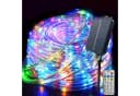 GLPE LED Solarleuchte Solar Lichterkette Outdoor 20 m 200 LED RGB Bild 2