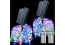 GLPE LED Solarleuchte Solar Lichterkette Outdoor 40 m 400 LED RGB mit Fernbedienung IP65 Bild 2