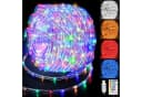 GLPE LED-Lichterkette 2x 10m 100LED RGB IP65 Außen Innen Fernbedienung Bild 2