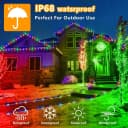 GLPE LED-Lichterkette 2x 10m 100LED RGB IP65 Außen Innen Fernbedienung Bild 5