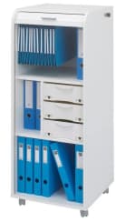 SIMMOB Mobiler Rollladenschrank Weiß Abschließbar Bild 4