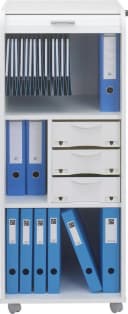 SIMMOB Mobiler Rollladenschrank Weiß Abschließbar Bild 5