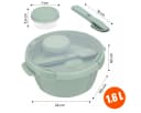 Curver Mikrowellenbehälter Smart To Go Eco Lunchbox Grün Bild 1