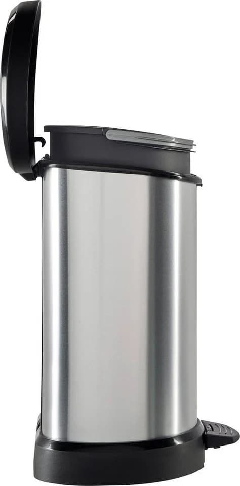 Curver DECO Bin 240568 Mülleimer 15l Silber/Schwarz - Bild 4