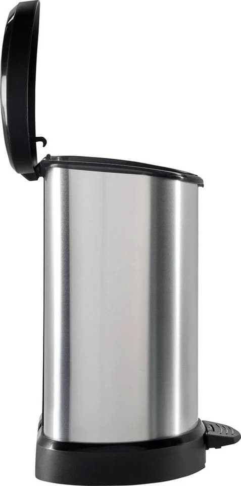 Curver DECO Bin 240568 Mülleimer 15l Silber/Schwarz - Bild 5