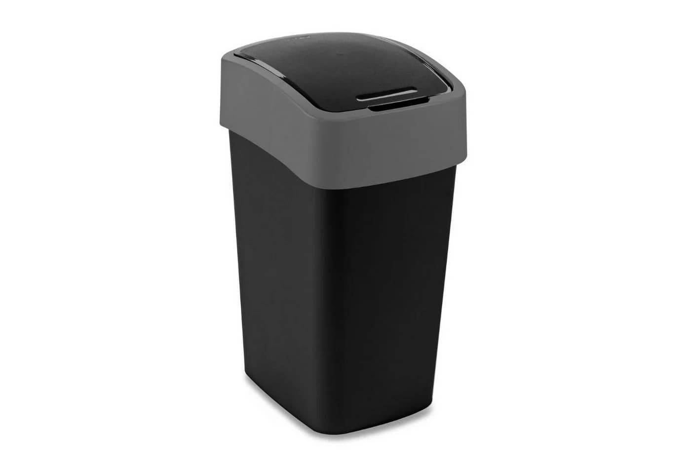 Curver Flip Bin Mülleimer 25L Schwarz mit Deckel - Bild 2