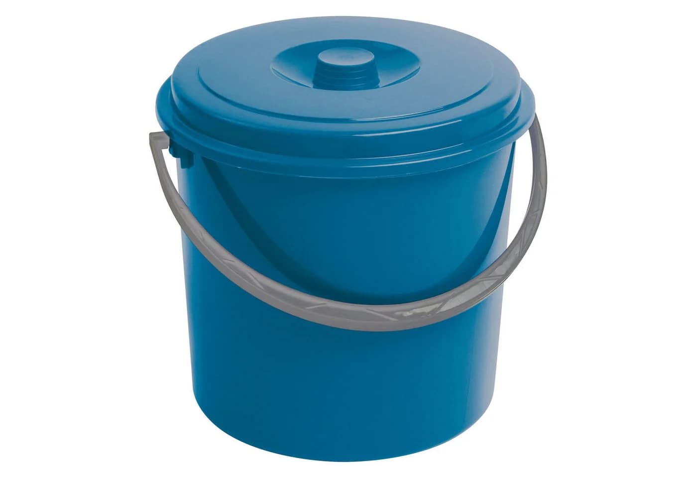 Curver Mülleimer 10l mit Deckel und Griff Blau