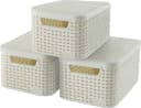 Curver Organizer STYLE Box S 3er Set Aufbewahrungsbox Creme Bild 2