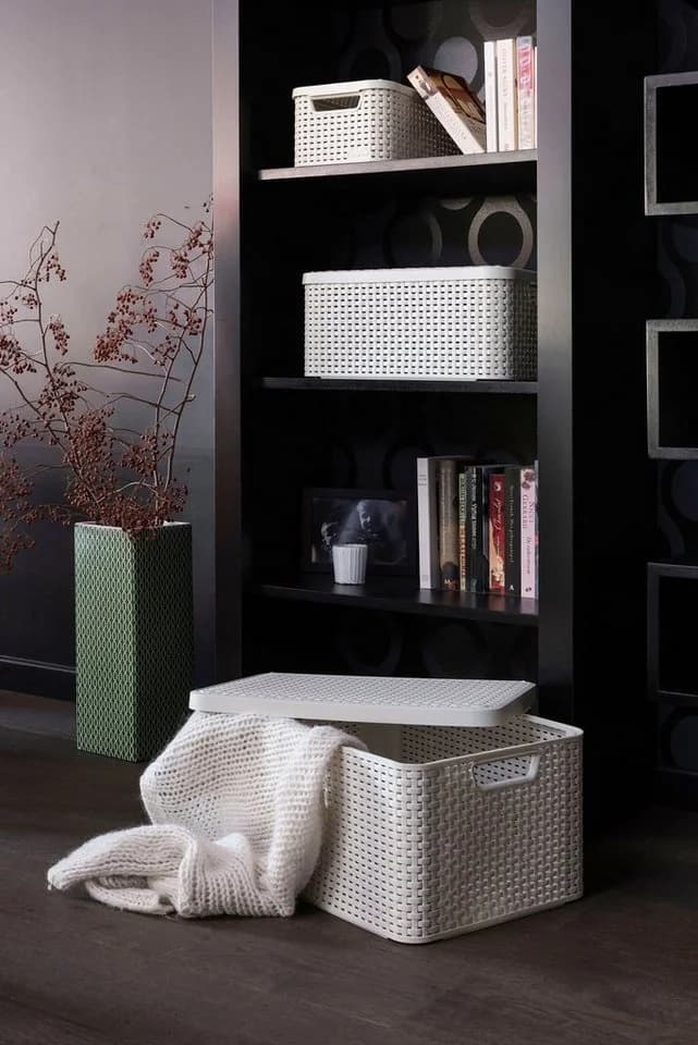 Curver Organizer STYLE Box S 3er Set Aufbewahrungsbox Creme - Bild 5