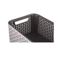 Curver Aufbewahrungskorb Große L Rattan-Look Dunkelbraun Bild 1