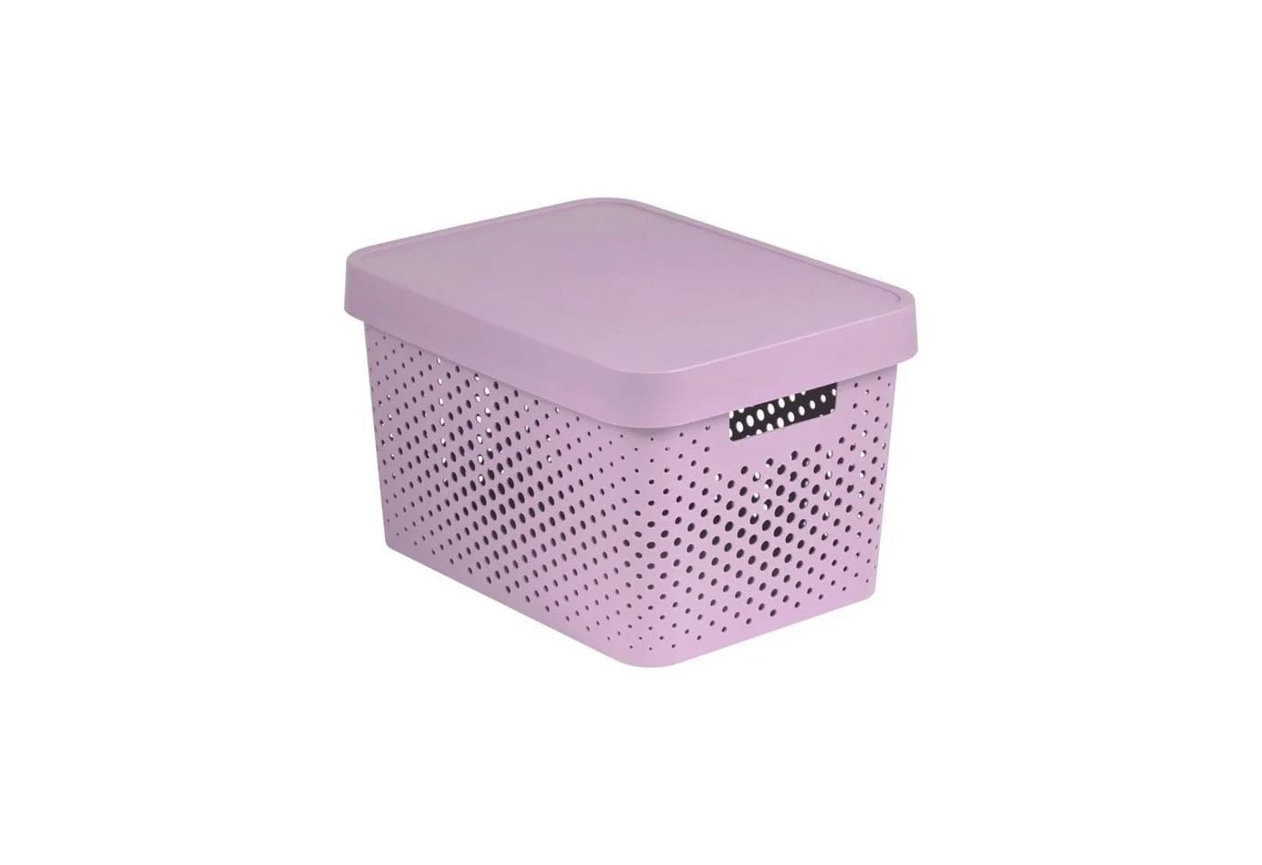 Curver Aufbewahrungsbox mit Deckel 17 L Rosa Infinity Serie