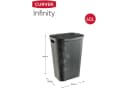 Curver Infinity Wäschekorb 60L Dunkelgrau Kunststoff Bild 3