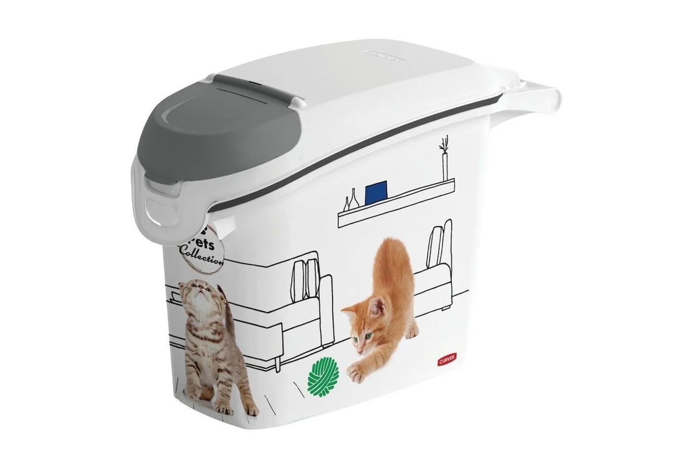 Curver Futterbehälter PetLife 6 kg Kunststoff mit Griff