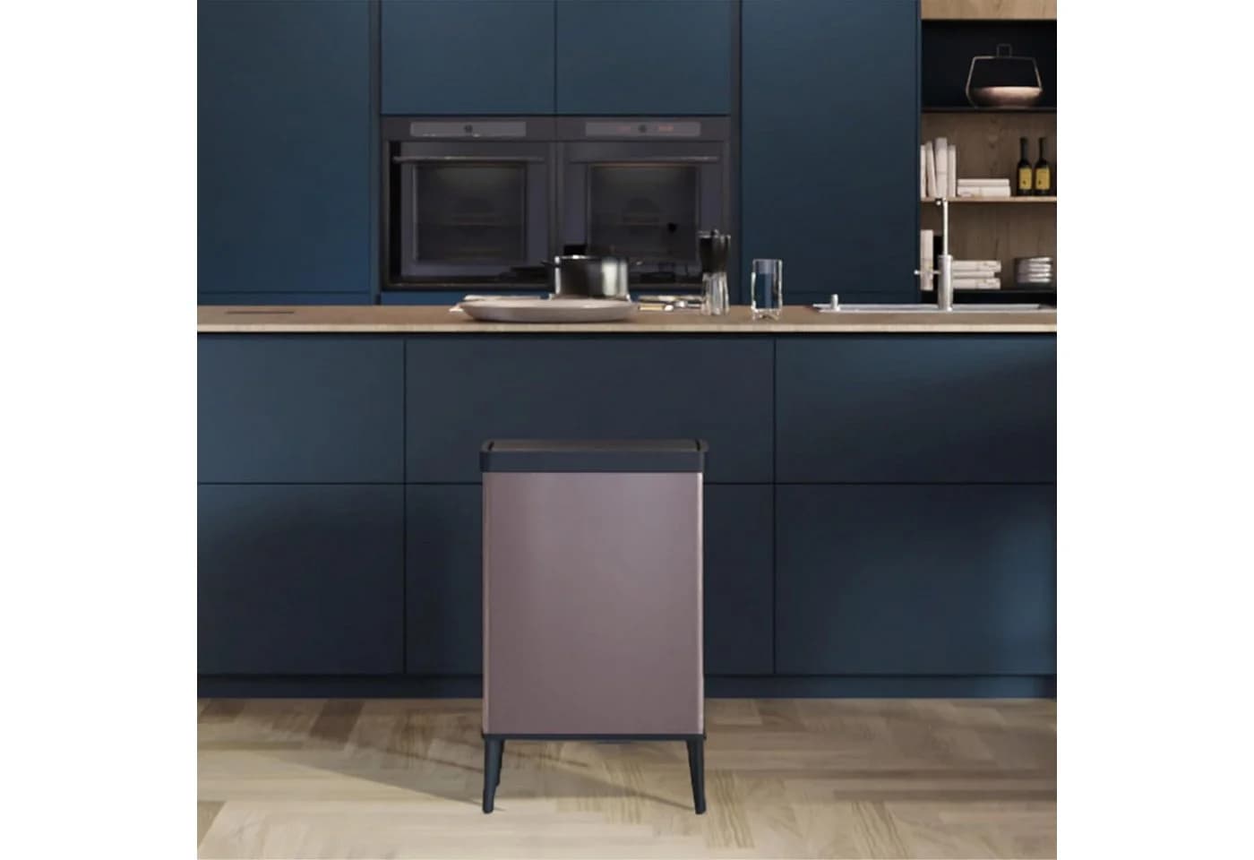 Curver Abfalleimer Verto Altrosa Kunststoff 54 L