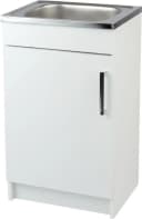 STAMAR Küchenschrank 50cm Weiß Spüle Edelstahl Bild 2