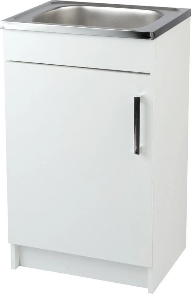 STAMAR Küchenschrank 50cm Weiß Spüle Edelstahl - Bild 2