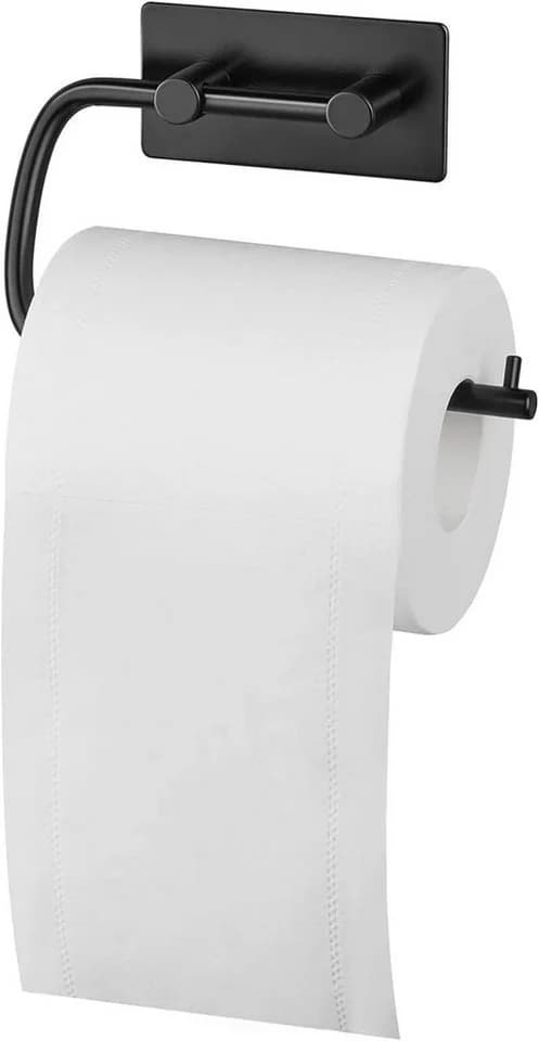 UMI Toilettenpapierhalter Set Schwarz Selbstklebend Edelstahl - Bild 5
