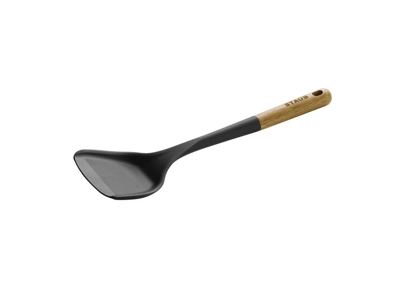 Staub Wokwender Silikon Schwarz Ergonomischer Holzgriff - Bild 2