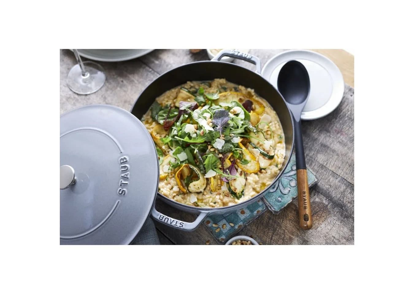 Staub Servierlöffel Schwarz Silikon Ergonomischer Griff - Bild 4