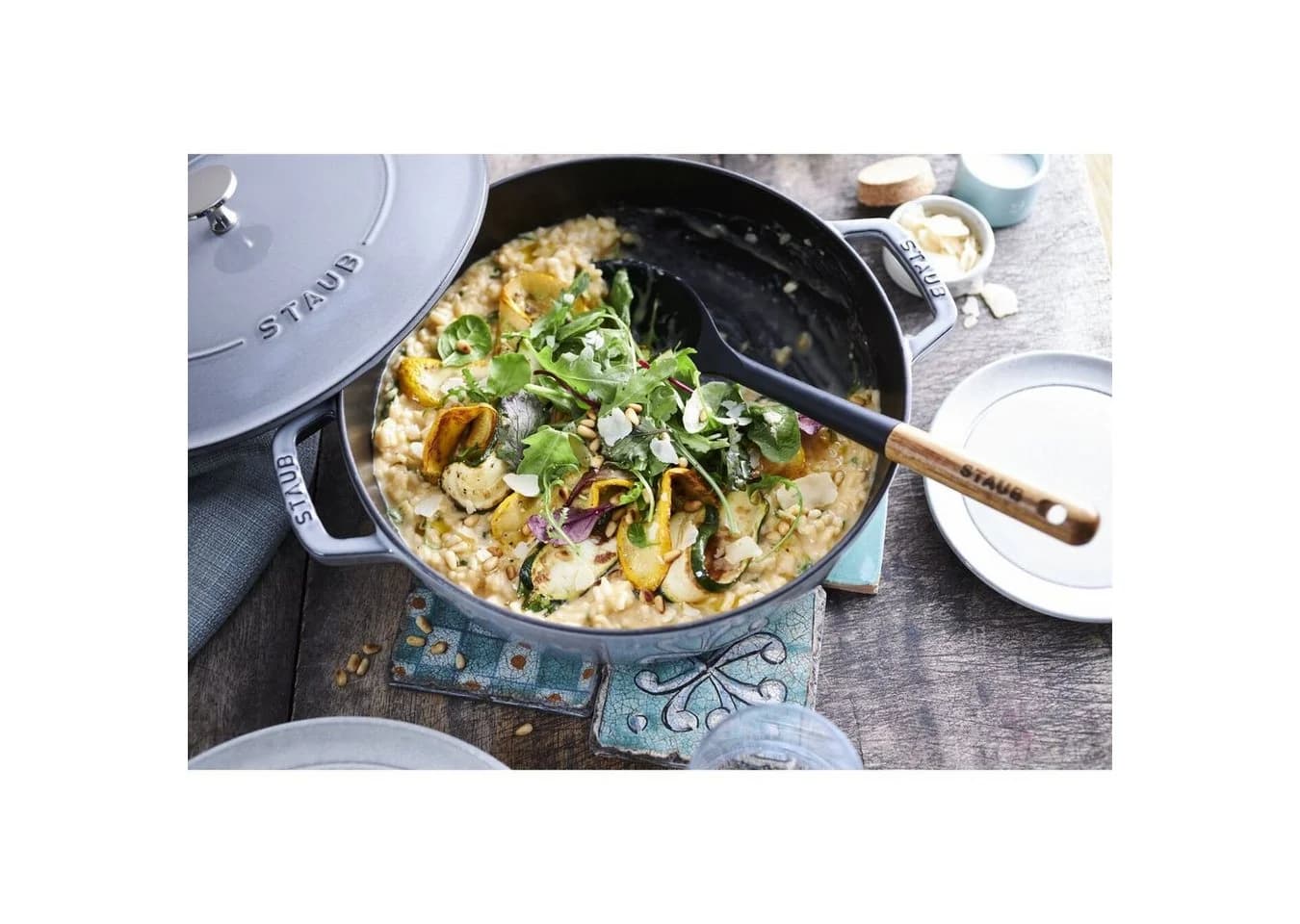 Staub Servierlöffel Schwarz Silikon Ergonomischer Griff - Bild 5