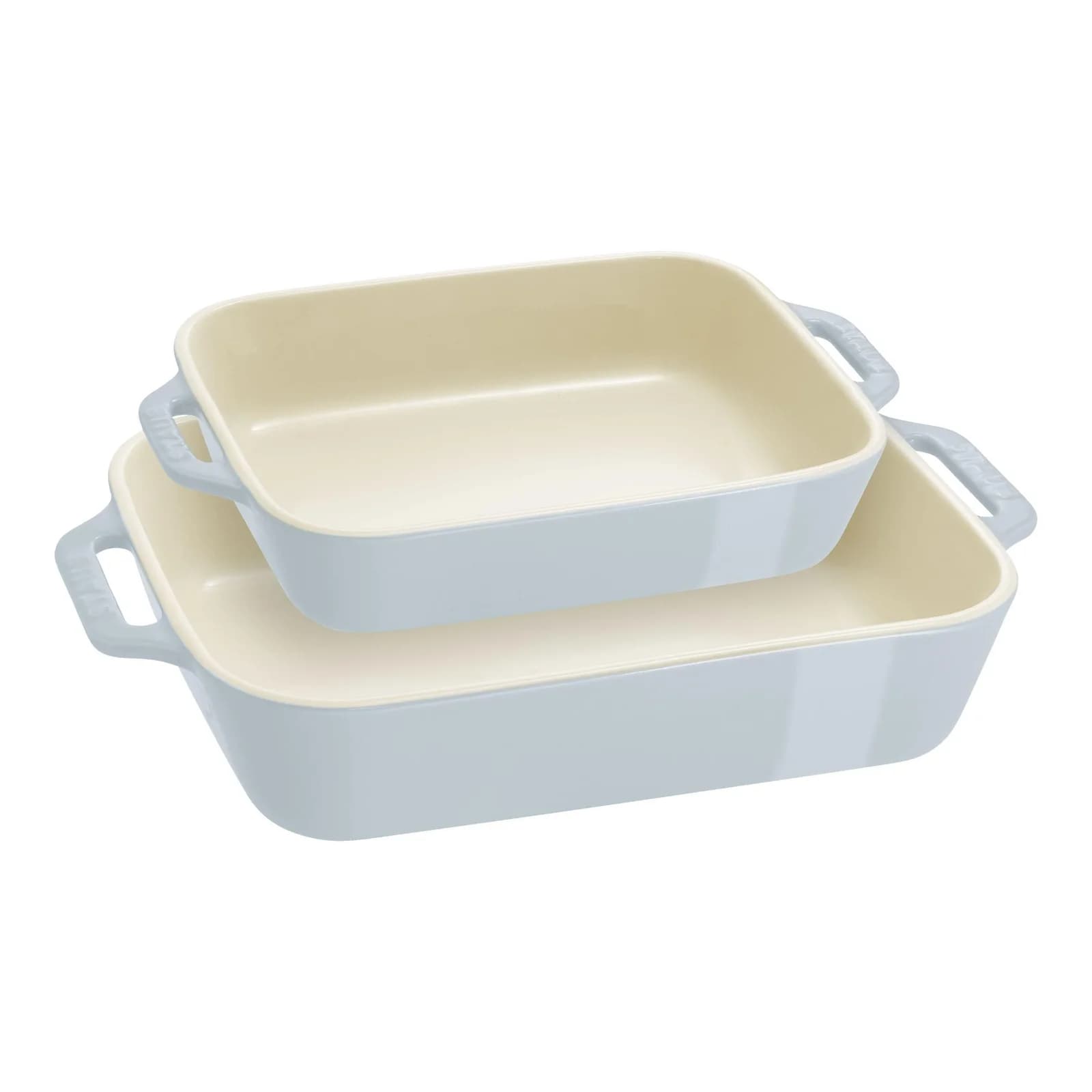 Staub Ceramique Ofenformenset 2-tlg. Hellblau Keramik