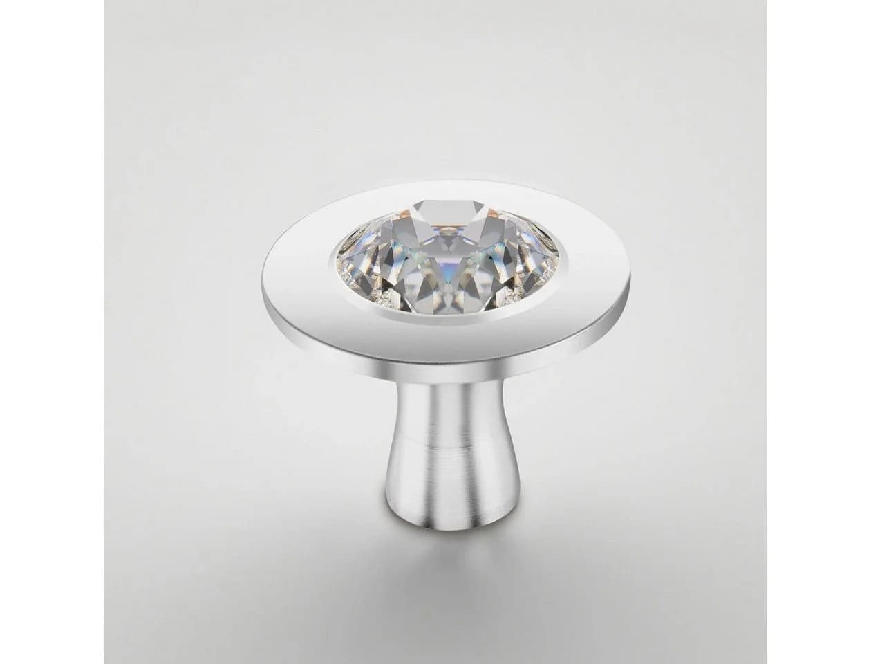 STAUB Deckelgriff Knauf mit Swarovski Kristall Edelstahl - Bild 3