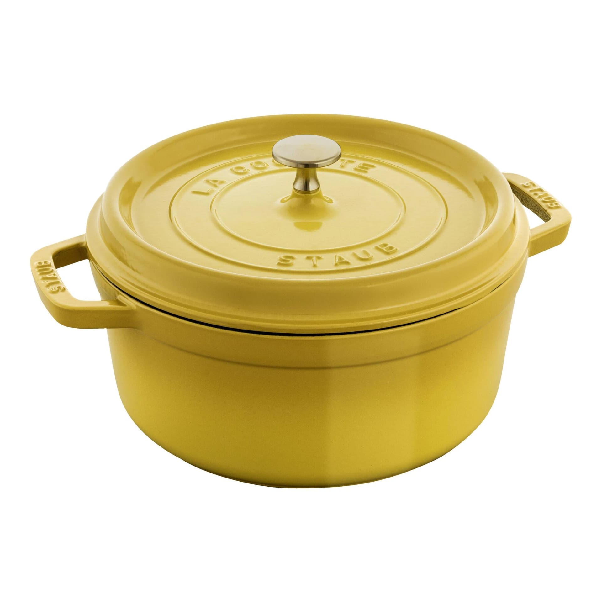 Staub La Cocotte 24 cm rund Citron Gusseisen Schmortopf - Bild 2