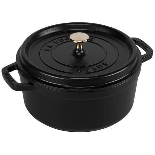 STAUB La Cocotte Bräter Schwarz Gusseisen Emaille 3,8L