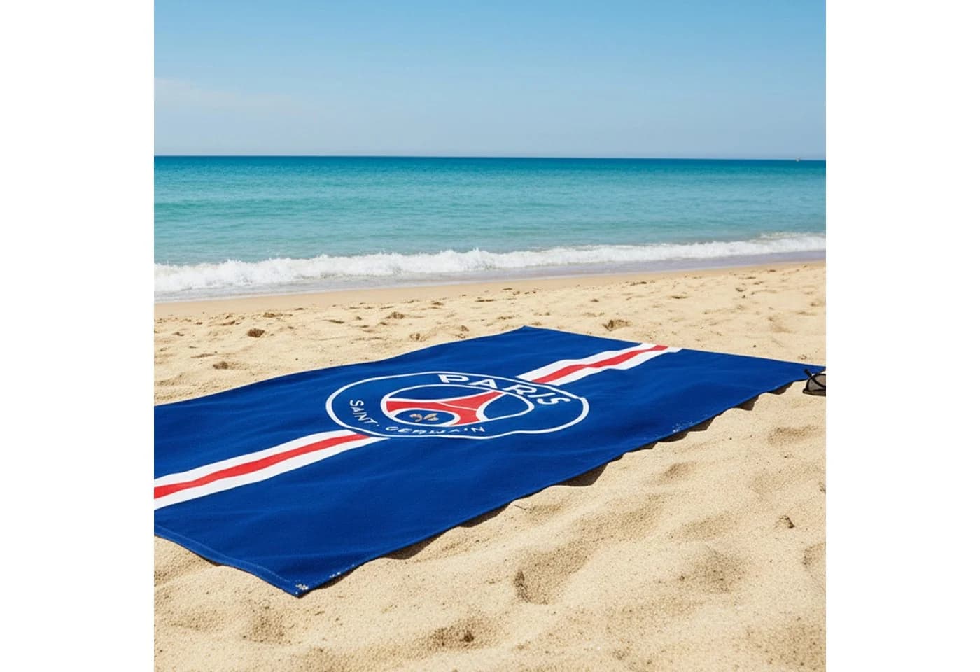 MTOnlinehandel Badetuch PSG 75x150 cm 100% Baumwolle Blau - Bild 5