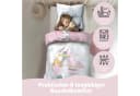 Familando Kinderbettwäsche Lama Alpaka Set 135x200 80x80 cm Baumwolle Rosa Bild 3