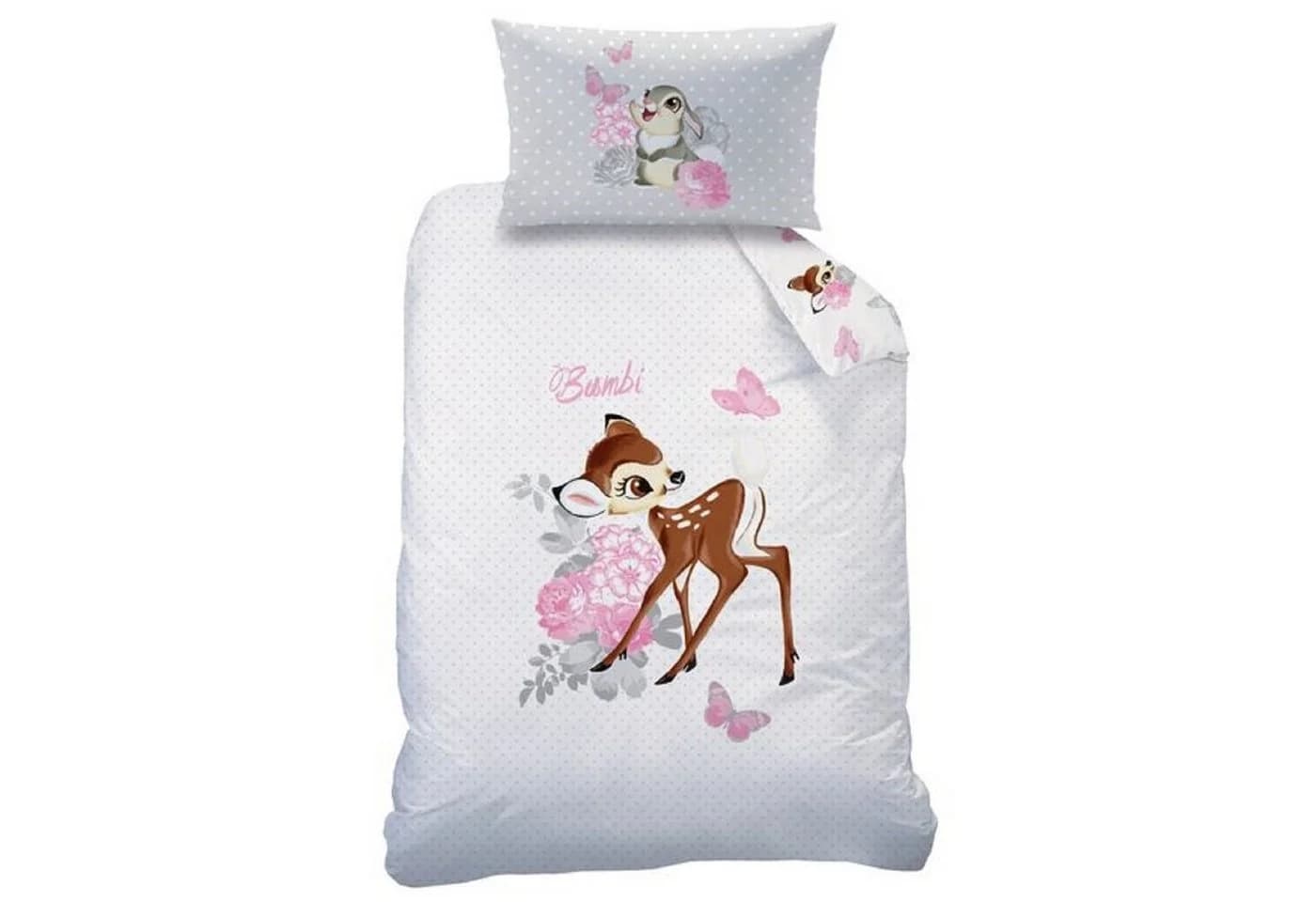 Disney Babybettwäsche Flanell Bambi Wendebettwäsche 100x135 cm - Bild 2