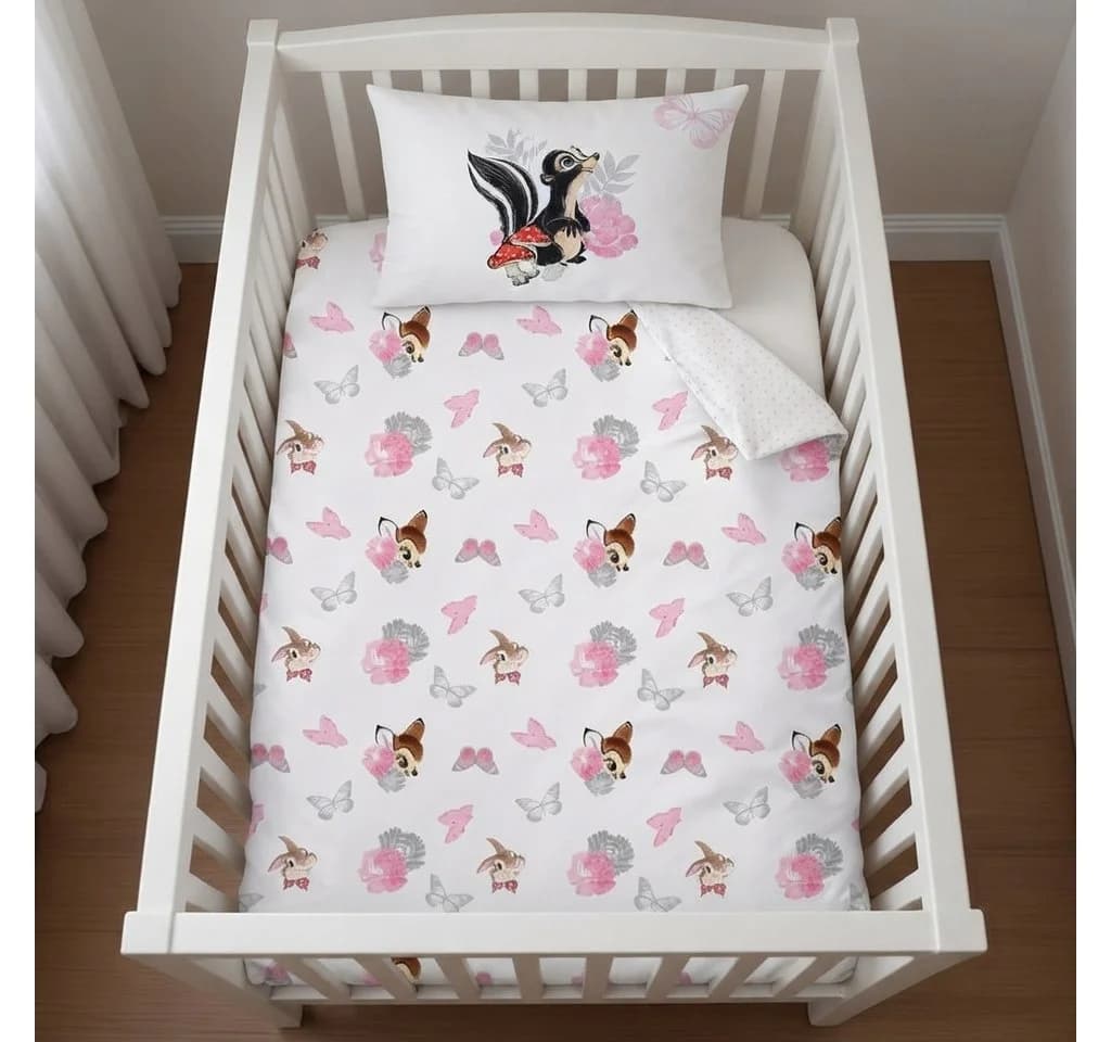 Disney Babybettwäsche Flanell Bambi Wendebettwäsche 100x135 cm - Bild 4