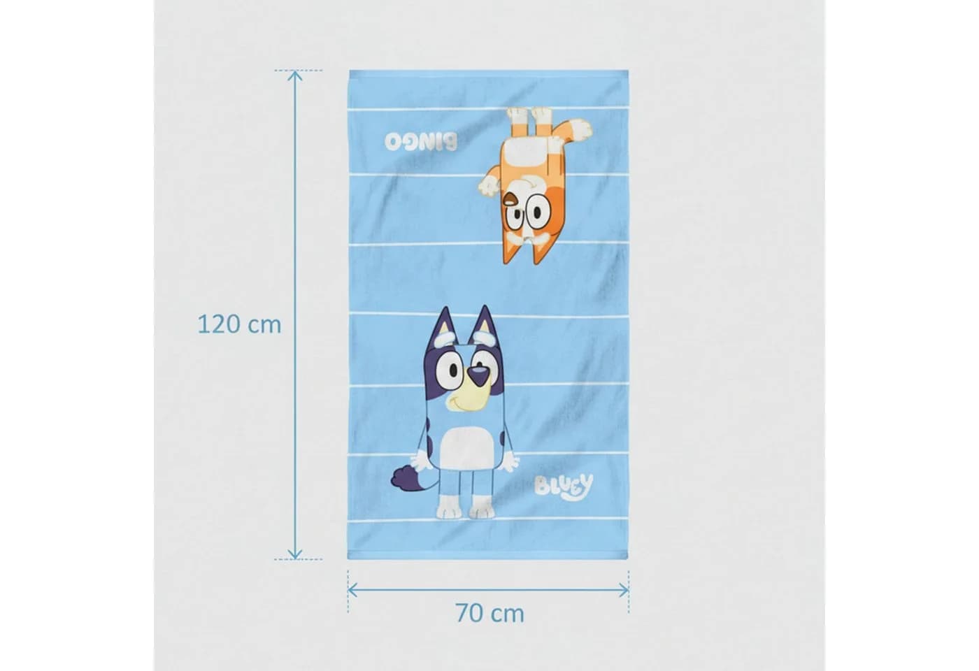 MTOnlinehandel Badetuch Bluey & Bingo Kinder 70x120 cm Baumwolle - Bild 3