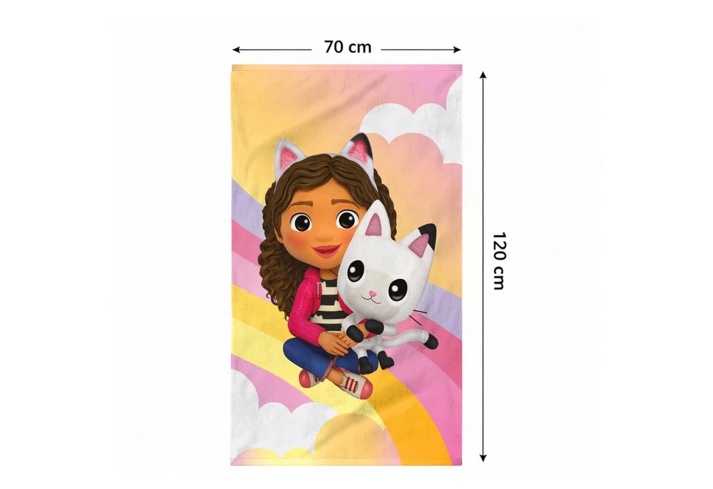MTOnlinehandel Badetuch Gabby’s Dollhouse 70x120 cm Baumwolle - Bild 3