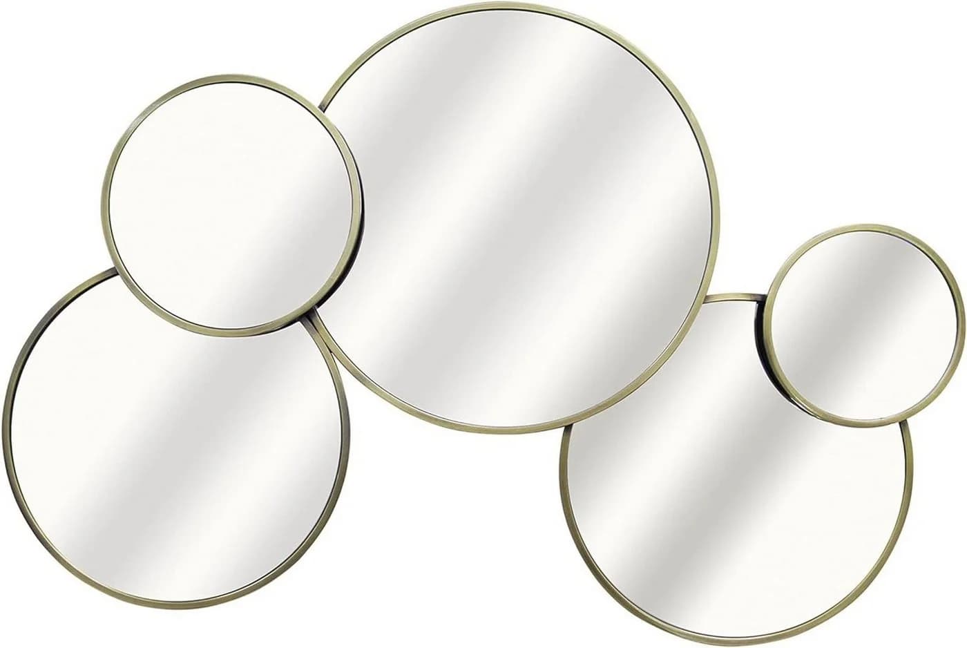 Adeo Services Wandspiegel Multi Spiegel 5 Größen Vergoldetes Mattes Metall - Bild 2