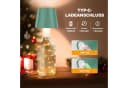 LaCute LED Flaschenlampe Grün mit Lichterkette, Touch Dimmbar, USB-C Akku Bild 4