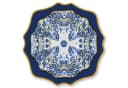 Quality Elegance Teller-Set 4-tlg. Blau Gold Bone China Bild 2