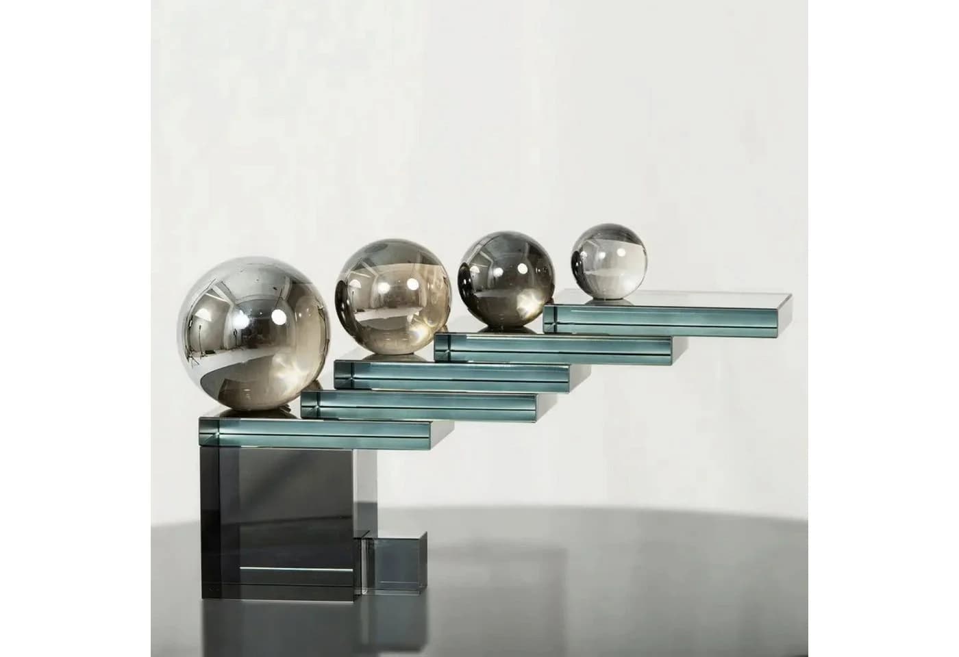 Quality Elegance Skulptur Luxus Silber Kristall Glas Design Deko - Bild 2