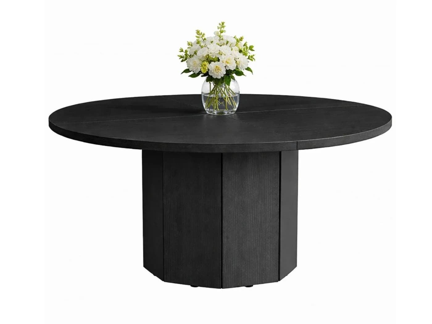 mukuhi Esstisch Rund 120 cm Schwarz Modern - Bild 3