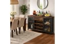 mukuhi Barschrank Industrial mit Weinregal Holz Metall Bild 3