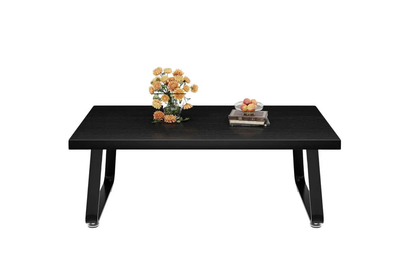 mukuhi Couchtisch Schwarz Industrial Holz Metall Sofatisch Wohnzimmer Tisch - Bild 2