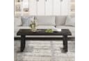 mukuhi Couchtisch Schwarz Industrial Holz Metall Sofatisch Wohnzimmer Tisch Bild 3
