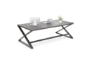 mukuhi Schreibtisch 140x60 cm Metallgestell Grau Holzoptik Bild 2