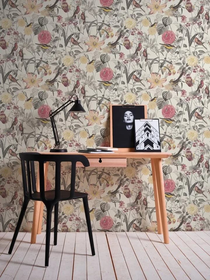 A.S. Création Vliestapete Exotic Life Tropisch Floral Bunt/Gelb