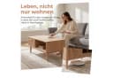 FUROKOY Lowboard aus Rattan, Wohnzimmertisch, Couchtisch aus Holz, mit Schublade Bild 3