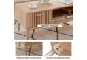 FUROKOY Lowboard aus Rattan, Wohnzimmertisch, Couchtisch aus Holz, mit Schublade Bild 5