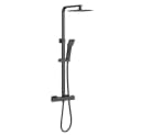 Aica Sanitär Duschsystem Thermostat Duschset Edelstahl mit Regendusche & Handbrause Bild 1