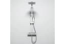 DUSCHPARADIES Thermostat-Duschsystem Edelstahl Quadrat-Design Bild 2