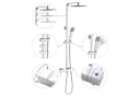 DUSCHPARADIES Thermostat-Duschsystem Edelstahl Quadrat-Design Bild 3