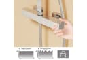 DUSCHPARADIES Thermostat-Duschsystem Edelstahl Quadrat-Design Bild 5
